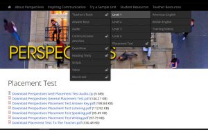 Perspectives (AmE) - Classroom Presentation tool (Windows version) + PDFs+Test + Teacher resource