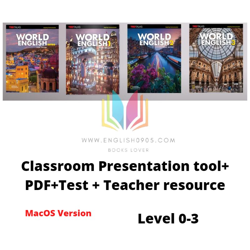 World English, Third Edition - Classroom Presentation Tool (MacOS version) +PDF(SB,WB,TB)+ Test +Teacher resource