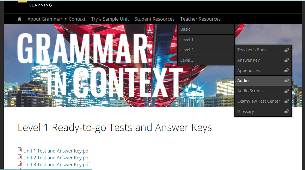 Grammar in context 7e - Classroom Presentation Tool (MacOS version, Official version) + PDF (SB, TB)+ Test, Resource 2 Grammar in context 7e - Test, Resource