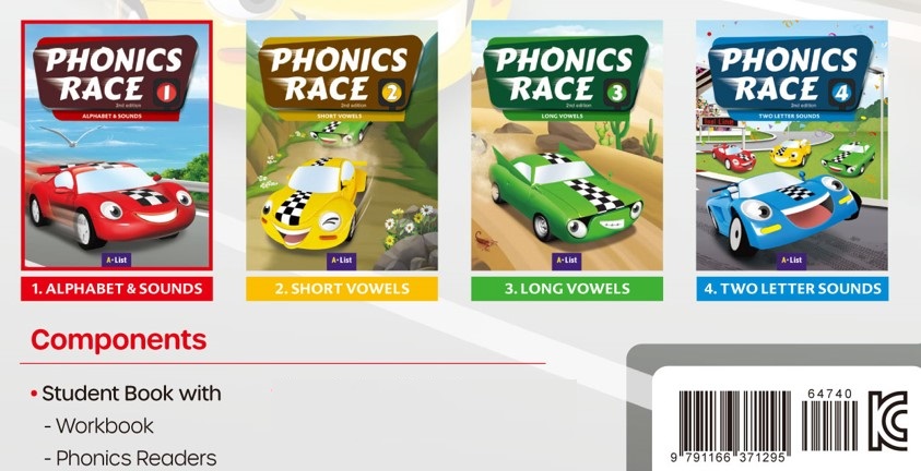 (Instant download) Phonics Race 2nd edition PDF, test, audio, worksheet, Power Point 2 Phonics Race 2nd edition PDF download
