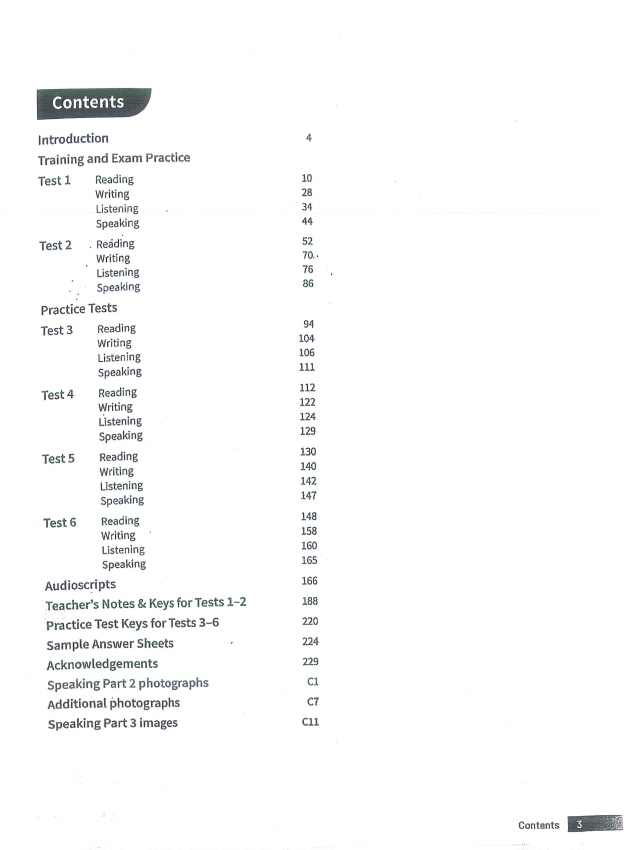 B1 Preliminary for Schools (PET) Trainer 2 (2024) teacher note, keys for tests