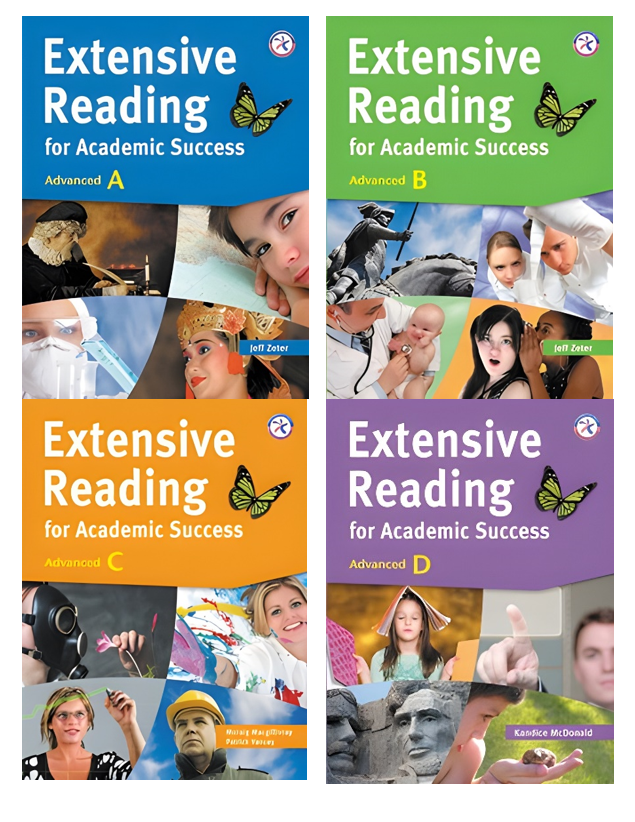 Download Extensive Reading for Academic Success A, B, C, D – PDF (high quality), Audio, Answer keys, resources