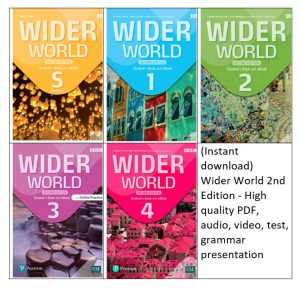 (Instant download) Wider World 2nd Edition (second edition) - High quality PDF, audio, video, test, grammar presentation
