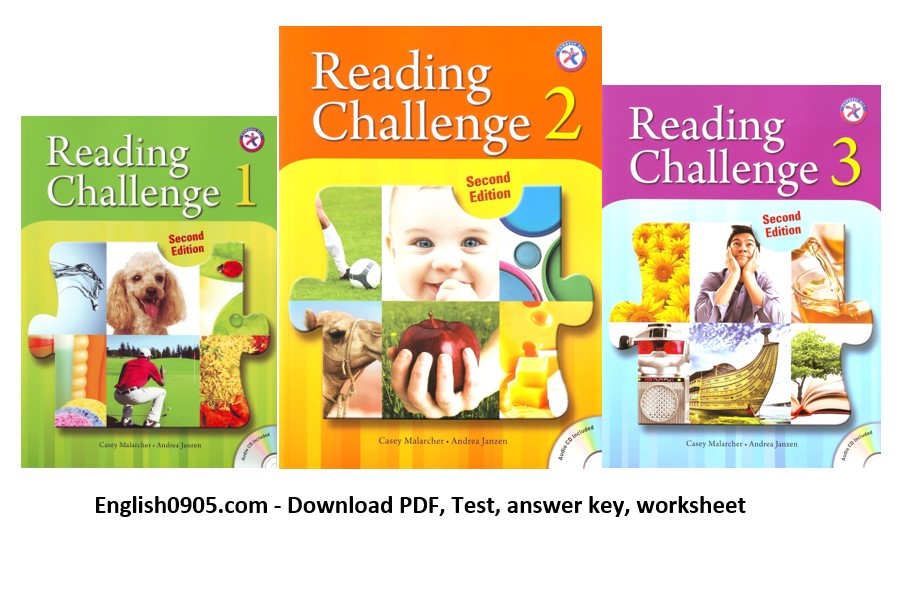 ( Instant download) Reading Challenge 2nd edition- High quality PDF, audio, test, answer key, word list