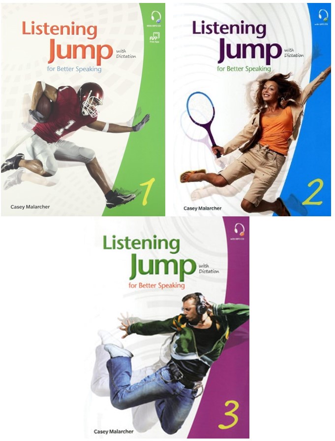 Download Listening Jump for Better Speaking with Dictation by Compass - PDF (High quality), Audio, Answer key, Transcript, Word list