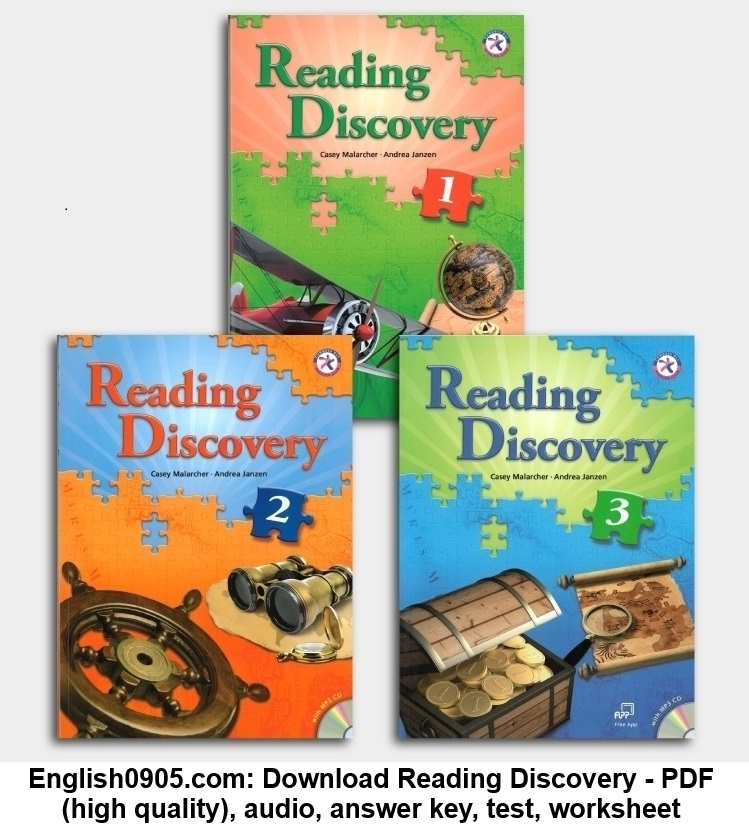Download Reading Discovery - PDF (high quality), audio, answer key, test, worksheet