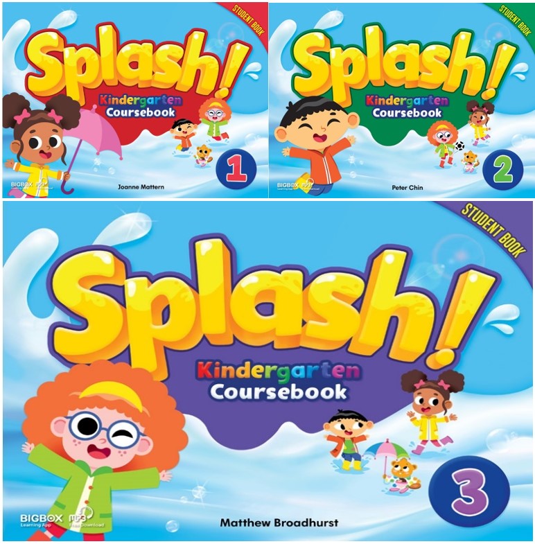 (Instant Download) Splash! Kindergarten Coursebook PDF (High quality), Audio, Test, Answer key, Worksheet, Word list, Flash card, Coloring pages