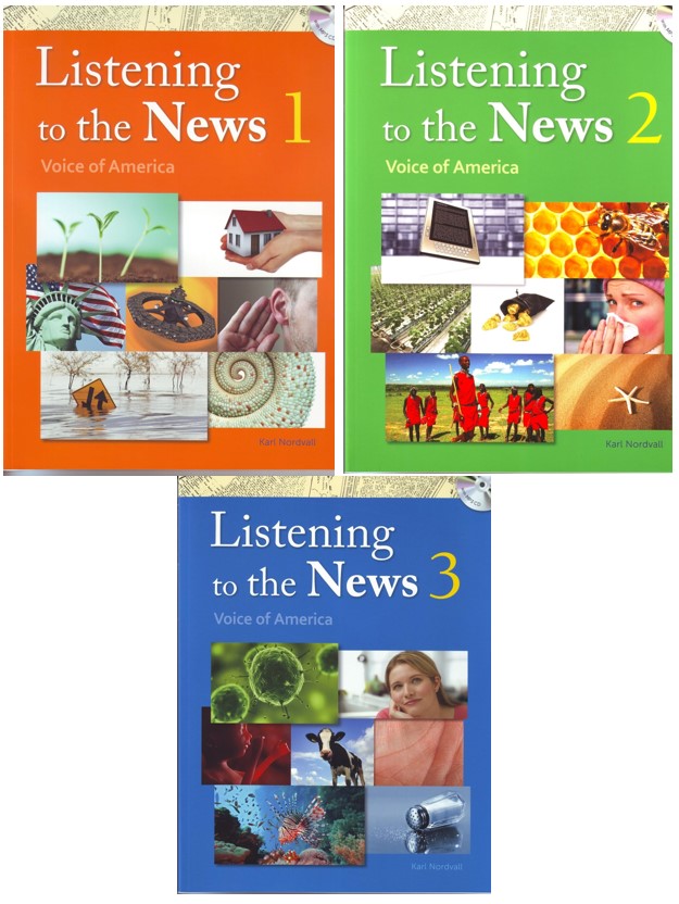 Download Listening to the News: Voice of America - PDF (high quality), Audio, Answer key, Final test, transcript, wordlist