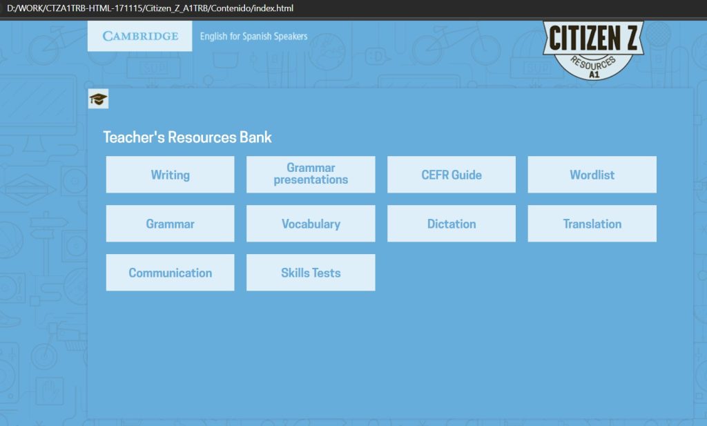 Download Citizen Z by Cambridge: PDF (Student book, Workbook), Teacher resources, Presentation tool 3 CITIZEN Teacher resources download