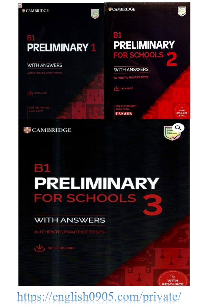 B1 Preliminary For School 1, 2, 3 For The Revised 2020 -2025 Exam SB With Answers