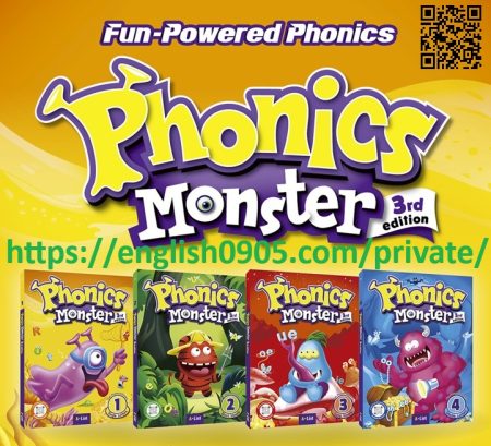 (Instant Download) Phonics Monster 3rd Edition: High quality PDF (Student book PDF), audio, test, answer key, resources ( Wordlist, Flash Card, Lesson Plan, WorkSheet, Syllabus, Scope&Sequence