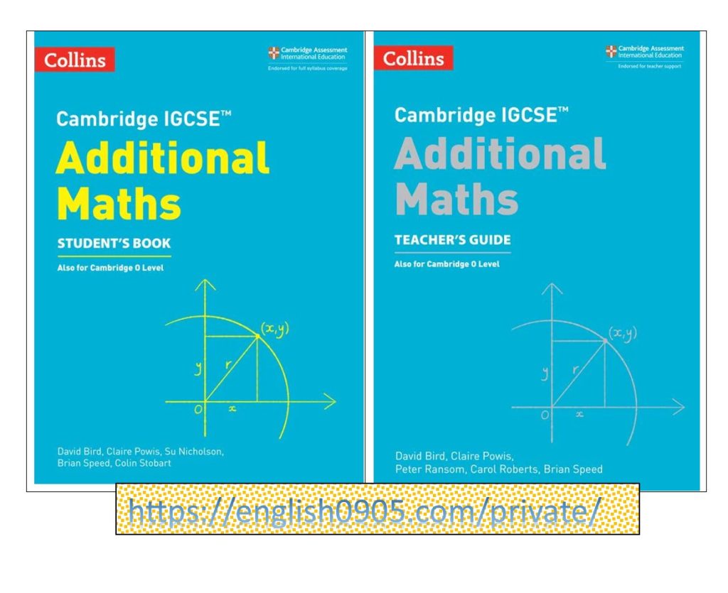 Download PDF Collins Cambridge IGCSE™ Additional Maths Student’s Book & Teacher’s Guide (Second Edition) 1 Download PDF Collins Cambridge IGCSE™ Additional Maths Student’s Book & Teacher’s Guide (Second Edition)