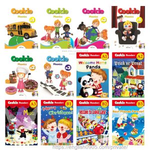 (Instant Download) Cookie Phonics PDF (Student book PDF, Story Book PDF), audio, answer key, test, full resources (Lesson Plan, test sheet, worksheet)